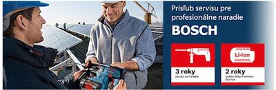 Bosch elektronaradie zaruka 3 roky