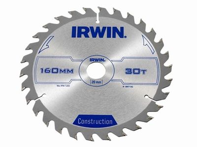 Pilový kotúč na drevo IRWIN 160mm CONSTRUCTION Pilový kotúč na drevo IRWIN 160mm CONSTRUCTION
